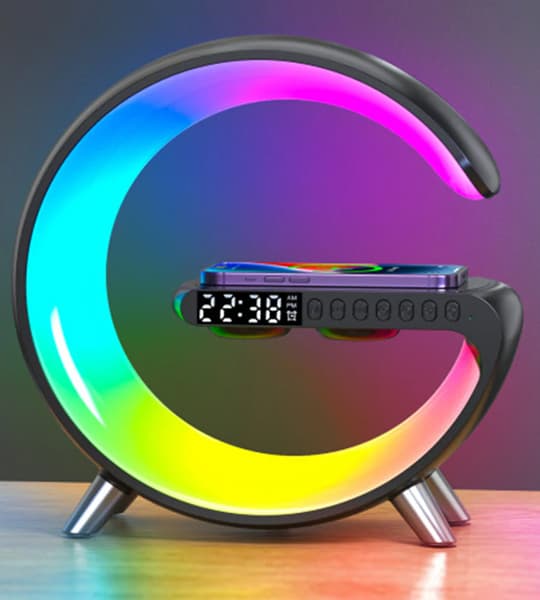 RGB Gaming Desk Lamp with Wireless Charger